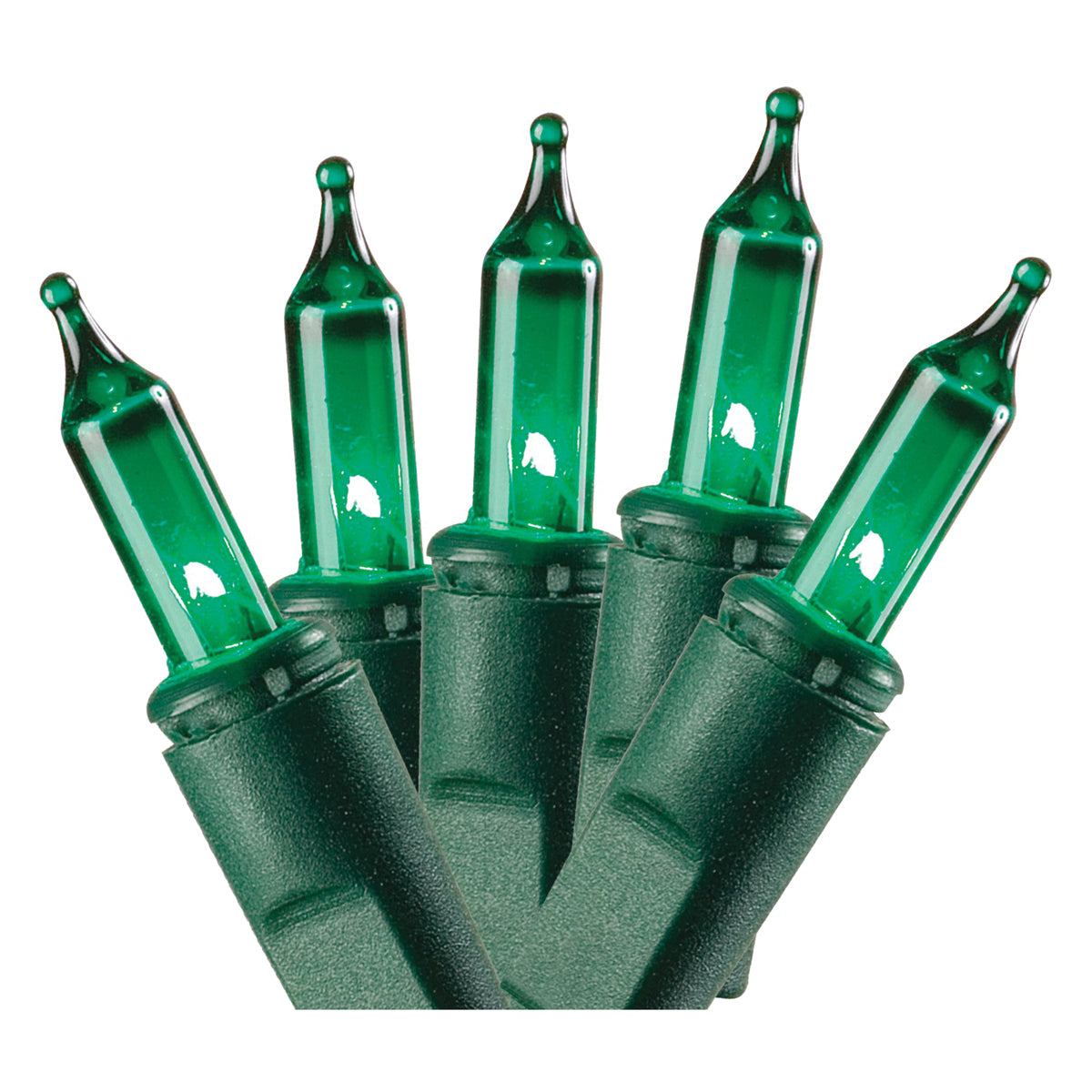 Hometown Holidays U10Y082E Light Set, Christmas, 120 V, 40.8 W, 100-Lamp, Incandescent Lamp, Green Lamp, 21.96 ft L