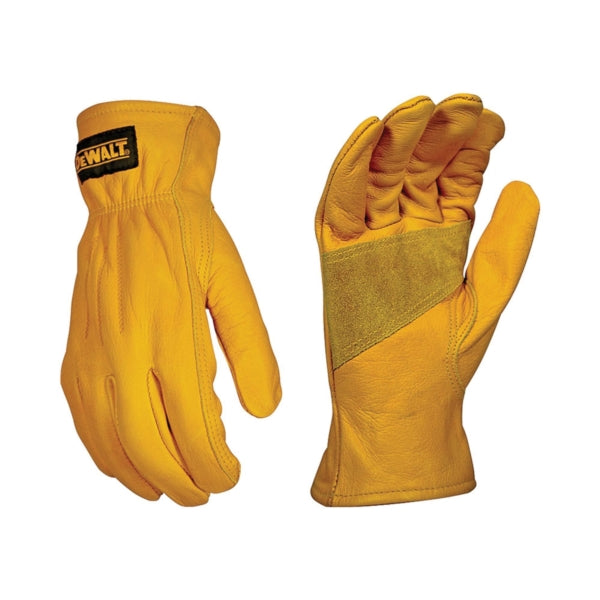 DeWALT DPG32XL Premium-Grade Driver Gloves, XL, Keystone Thumb, Elastic Cuff, Cowhide Leather