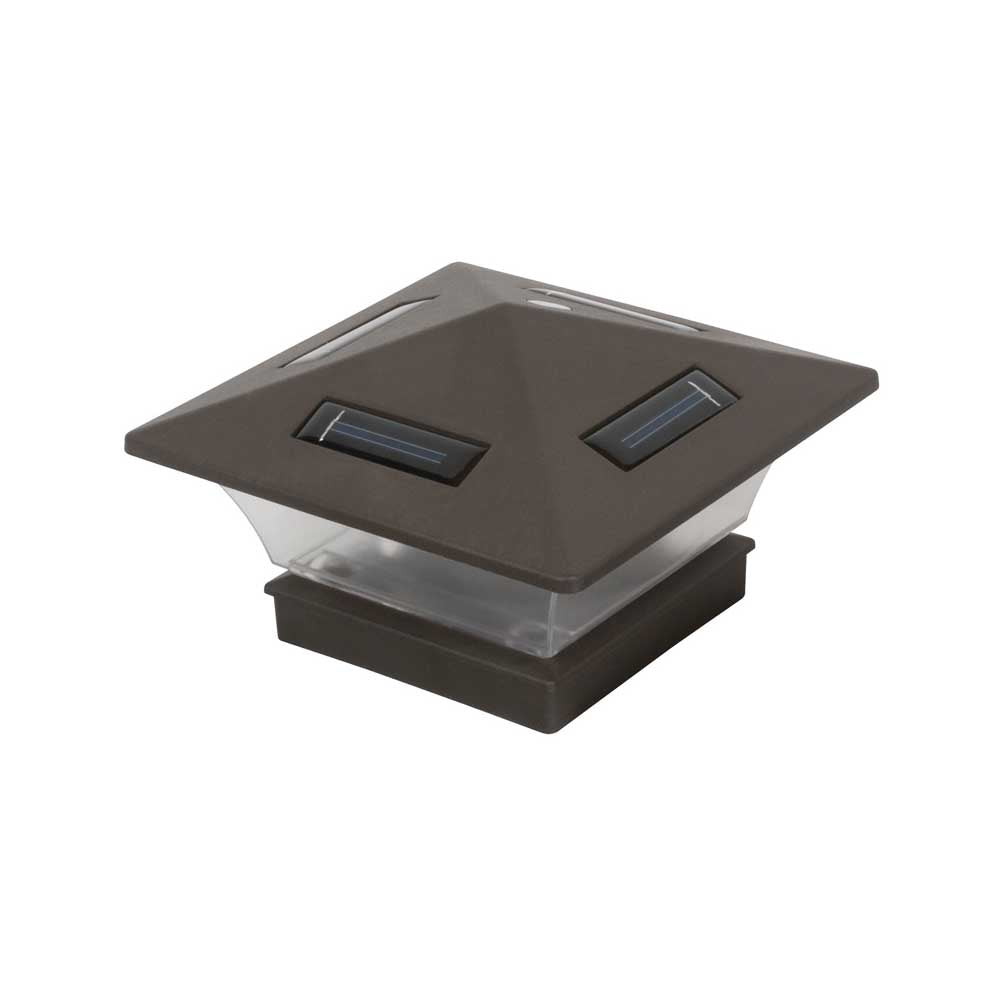 Boston Harbor 24177 Solar Fence Post Cap, LED Lamp, 4 Lumens, Plastic Fixture, Black