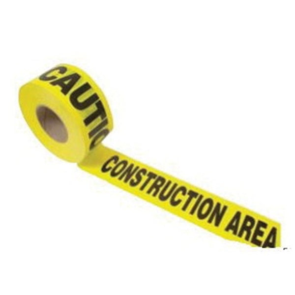 CH Hanson 16009 Barricade Safety Tape, 1000 ft L, 3 in W, Yellow, Polyethylene