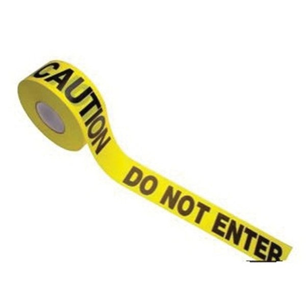 CH Hanson 16002 Barricade Safety Tape, 1000 ft L, 3 in W, Yellow, Polyethylene
