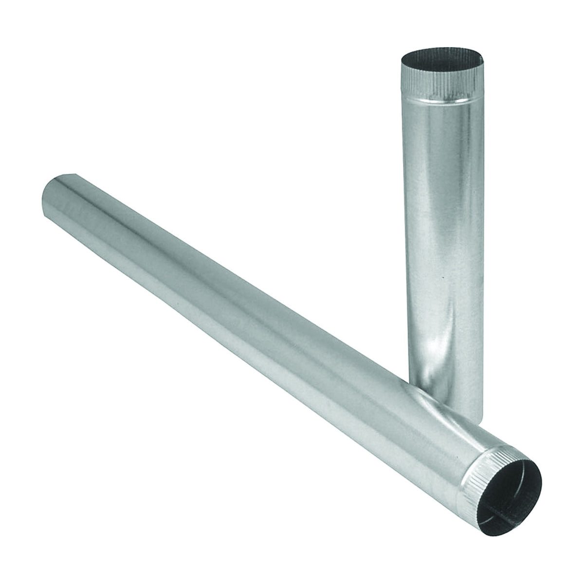 Imperial GV0360-A Round Pipe, 4 in Dia, 30 in L, 30 Gauge, Galvanized Steel