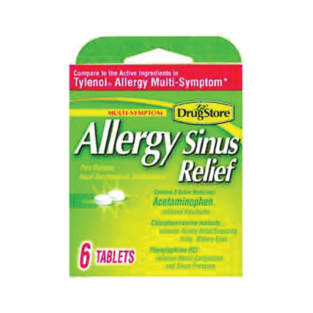 Lil' DRUG STORE 20-366715-97273-0 Sinus Relief, 6 CT, Tablet