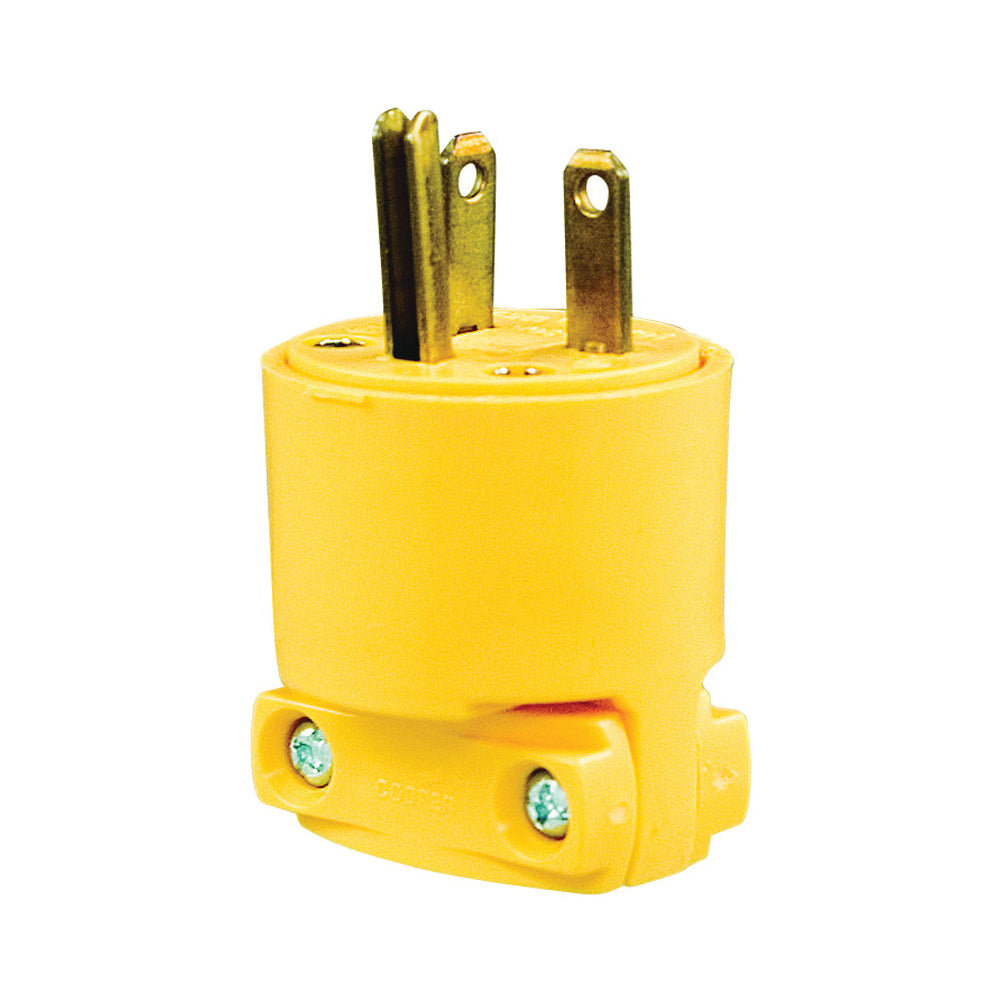 Eaton Wiring Devices 4409-BOX Electrical Plug, 2 -Pole, 20 A, 125 V, NEMA: NEMA 5-20R, Yellow