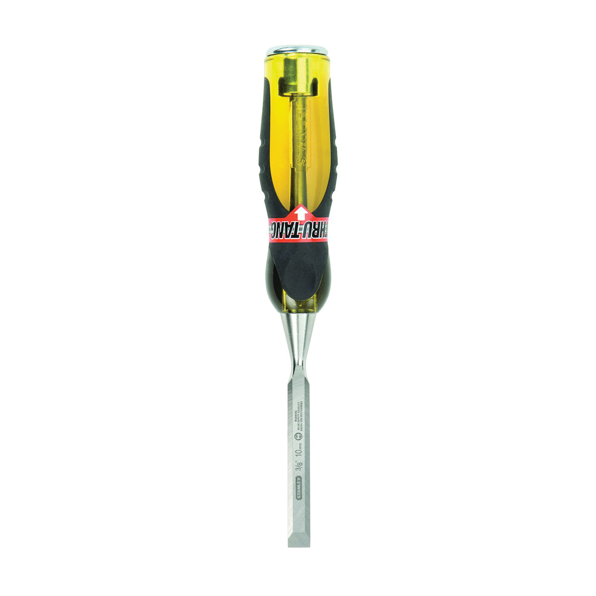 STANLEY 16-974 Chisel, 3/8 in Tip, 9 in OAL, Chrome Carbon Alloy Steel Blade, Ergonomic Handle