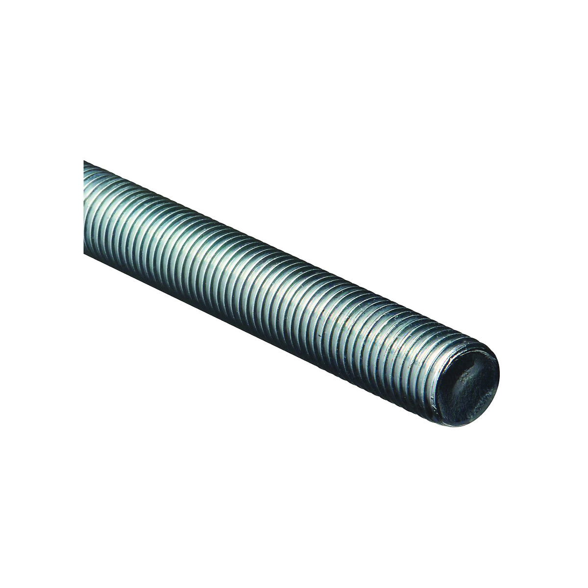 Stanley Hardware N179-572 Threaded Rod, 1-8 Thread, 36 in L, A Grade, Steel, Zinc, UNC Thread