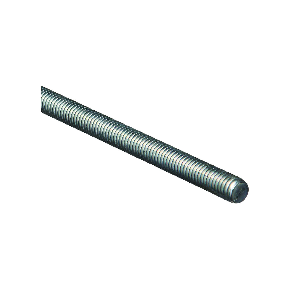 Stanley Hardware N179-523 Threaded Rod, 7/16-14 Thread, 36 in L, A Grade, Steel, Zinc, UNC Thread