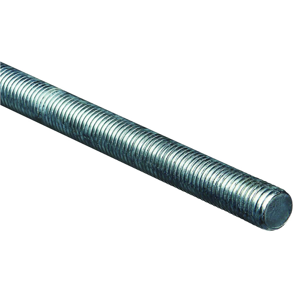 Stanley Hardware N179-556 Threaded Rod, 3/4-10 Thread, 36 in L, A Grade, Steel, Zinc, UNC Thread