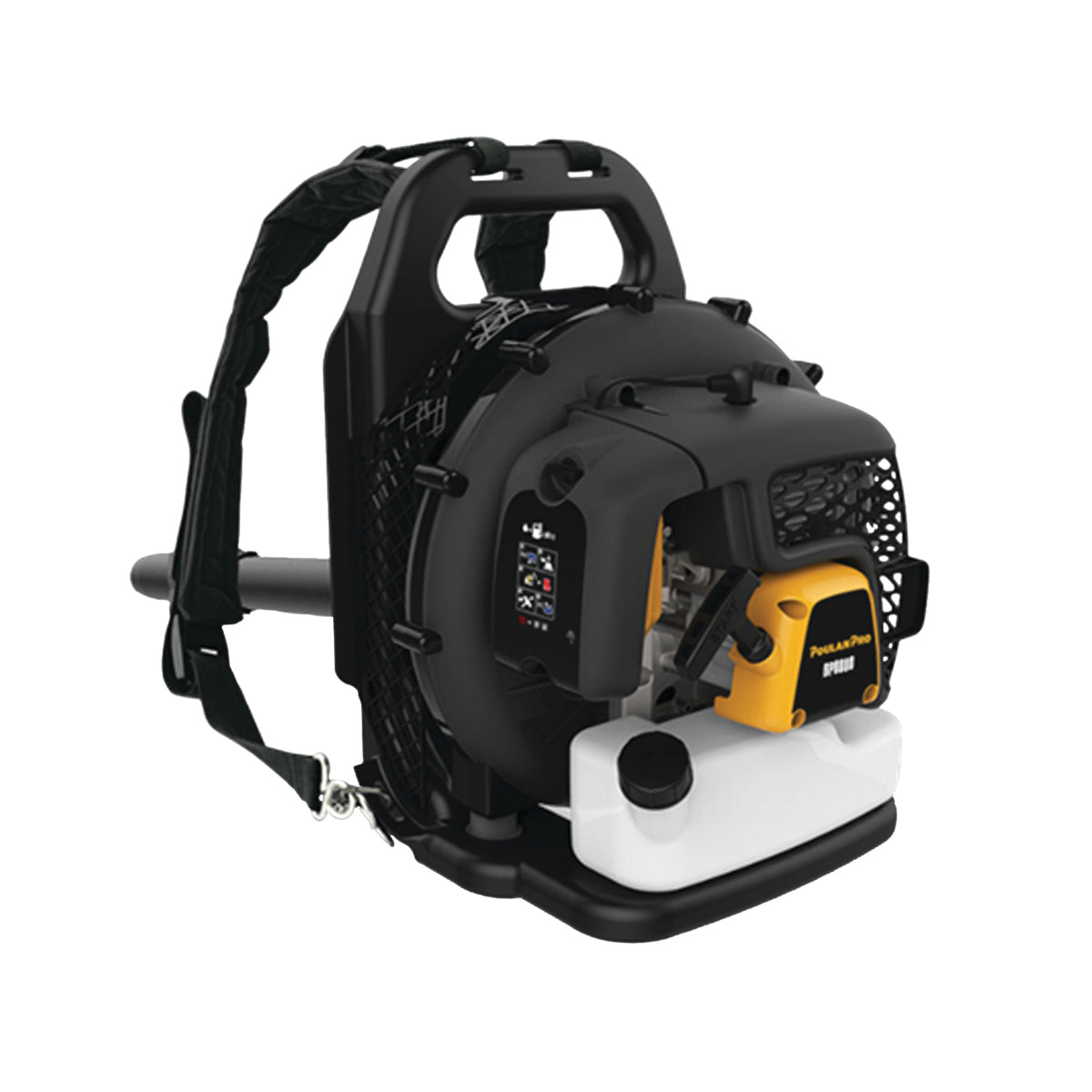 Poulan Pro 967087101 Backpack Blower, Gas, 48 cc Engine Displacement, 2-Cycle Engine, 475 cfm Air