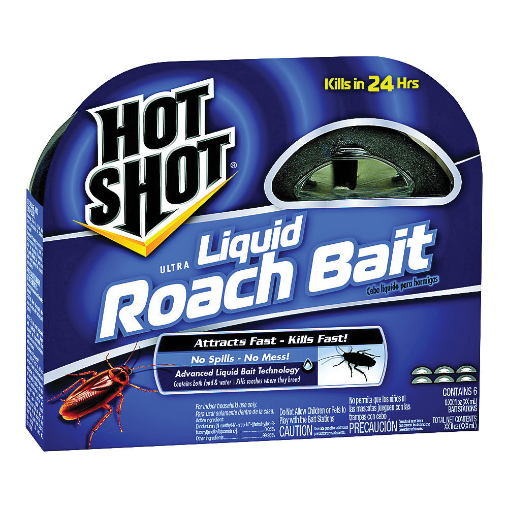HOT SHOT HG-95789 Roach Bait, Liquid