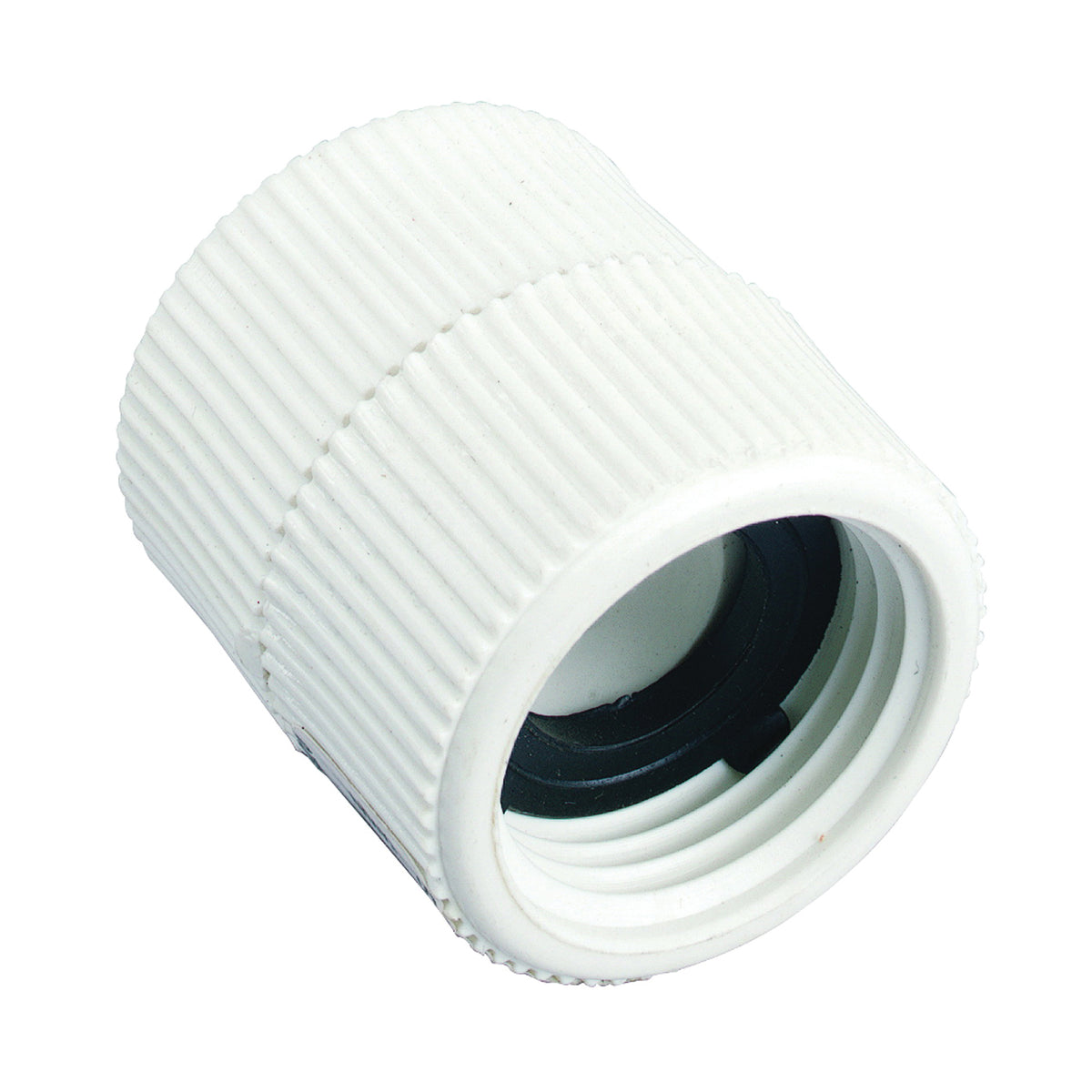 Orbit 53363 Hose to Pipe Adapter, 3/4 x 3/4 in, FNPT x FHT, Polyvinyl Chloride, White