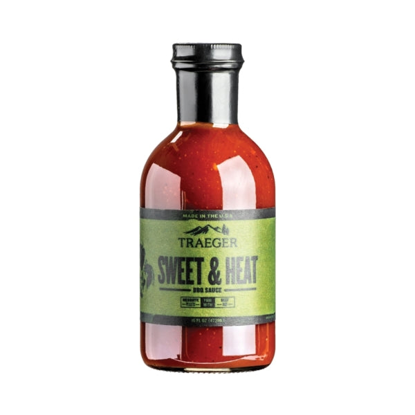 Traeger SAU026 Sweet and Heat Barbecue Sauce, 16 oz Bottle