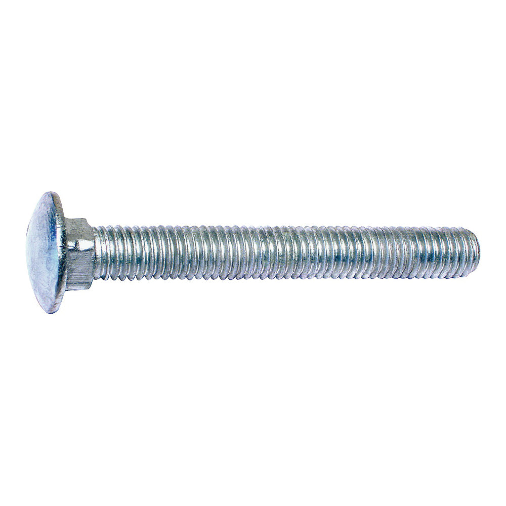 MIDWEST FASTENER 05507 Carriage Bolt, 3/8-16 in Thread, NC Thread, 4 in OAL, 2 Grade