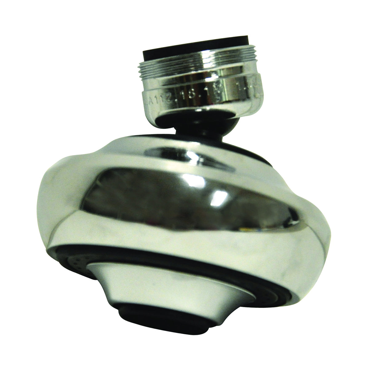 Danco 10501 Swivel Sprayrator, 15/16-27 x 55/64-27 Male x Female Thread, Brass, Chrome Plated, 1.5 gpm