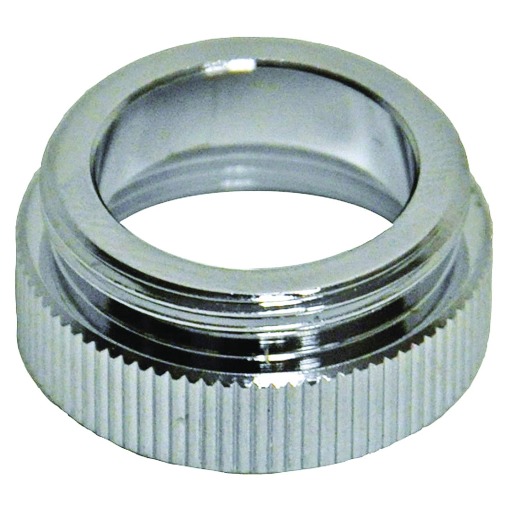 Danco 10526 Aerator Adapter, 13/16-27 x 55/64-27 in, Female x Male, Brass, Chrome Plated