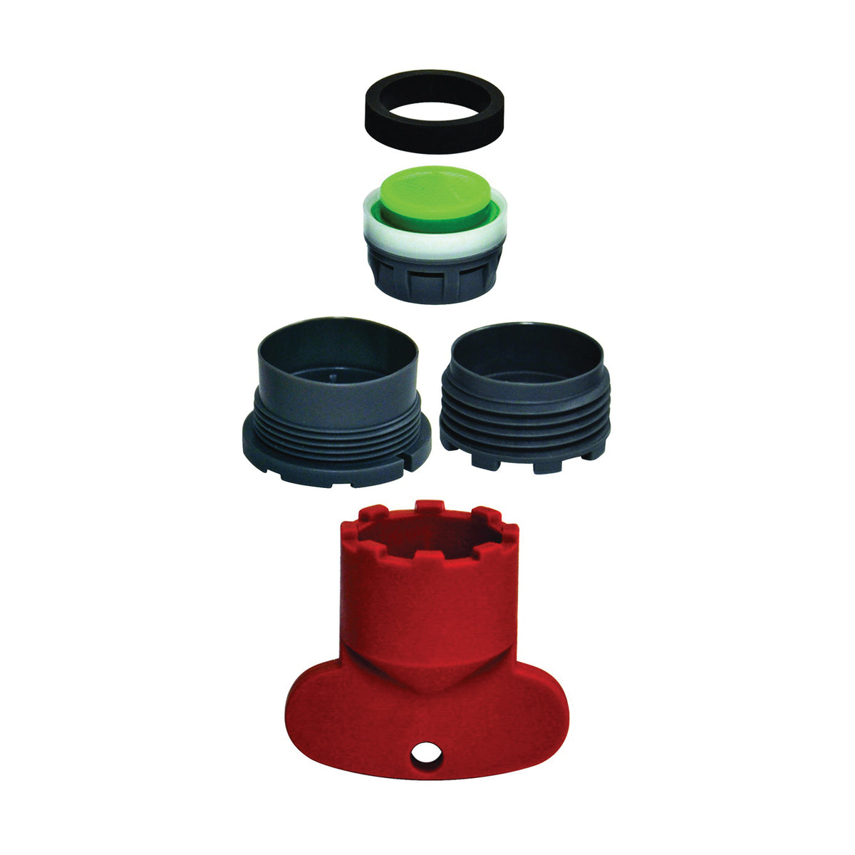 Danco 10780 Aerator Kit, 13/16-27 x 55/64-16 Male x Female, Plastic, 1.5 gpm