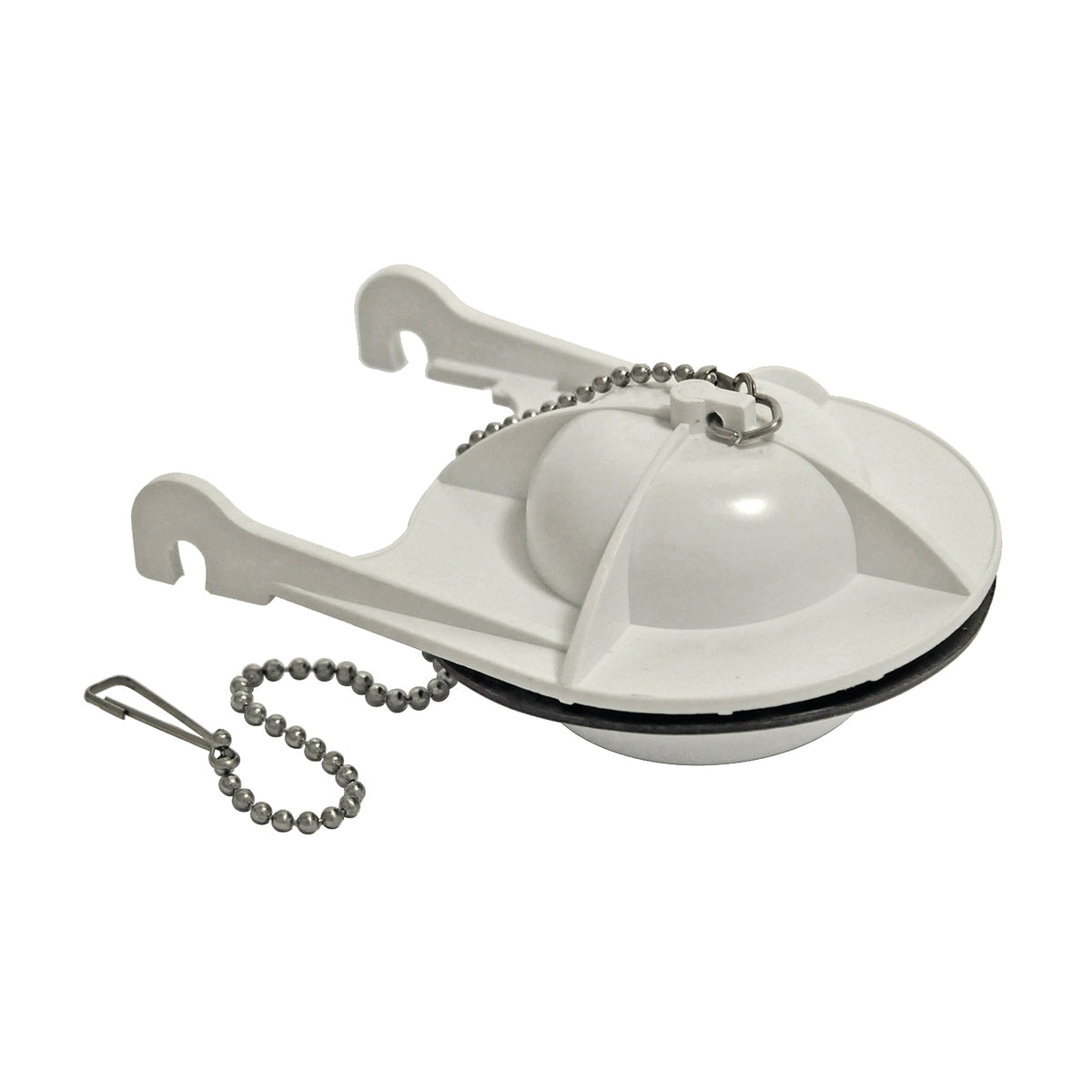 Danco 10764 Toilet Tank Flapper, Plastic, White, For: American Standard Cadet 3 Toilets