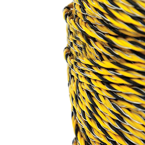 Zareba Sure Shock HDW1320YA-Z Heavy-Duty Polywire, 3-Conductor, Aluminum Conductor, 1320 ft L