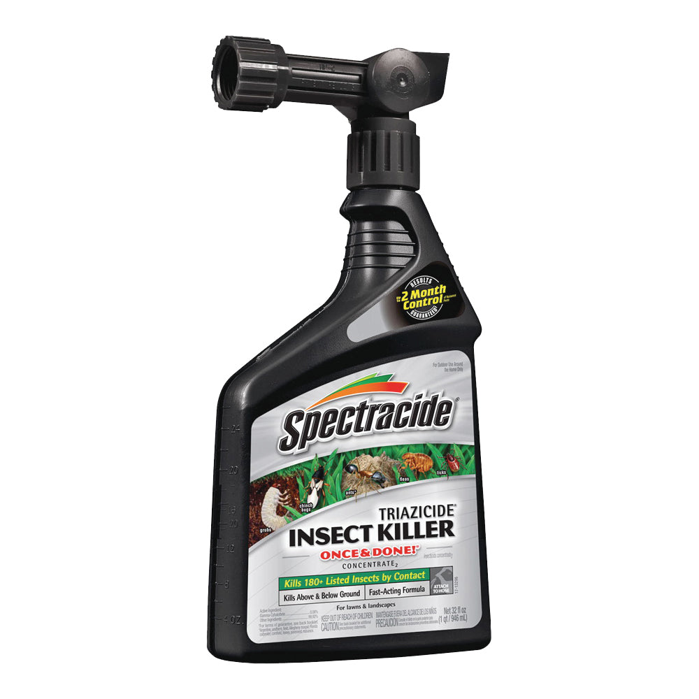 Spectracide Triazicide HG-95830 Insect Killer, Liquid, Spray Application, 32 oz