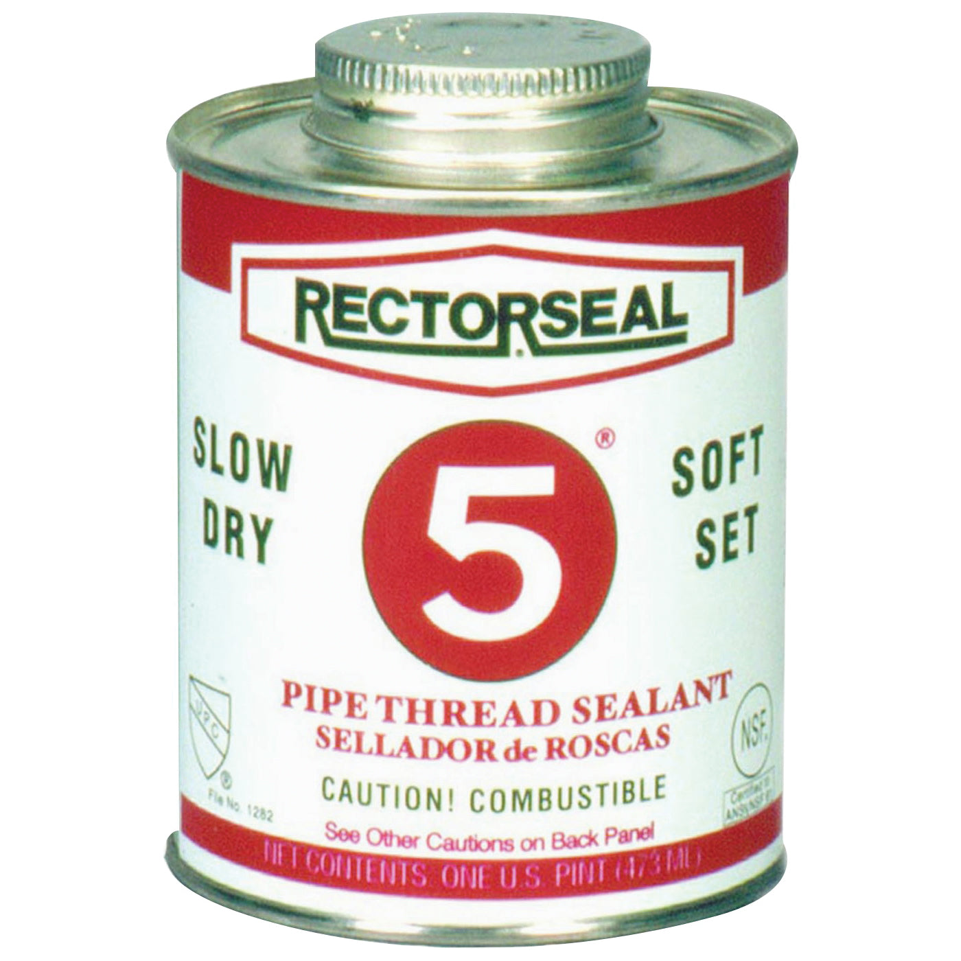RECTORSEAL 25431 Thread Sealant, 1 pt Can, Paste, Yellow