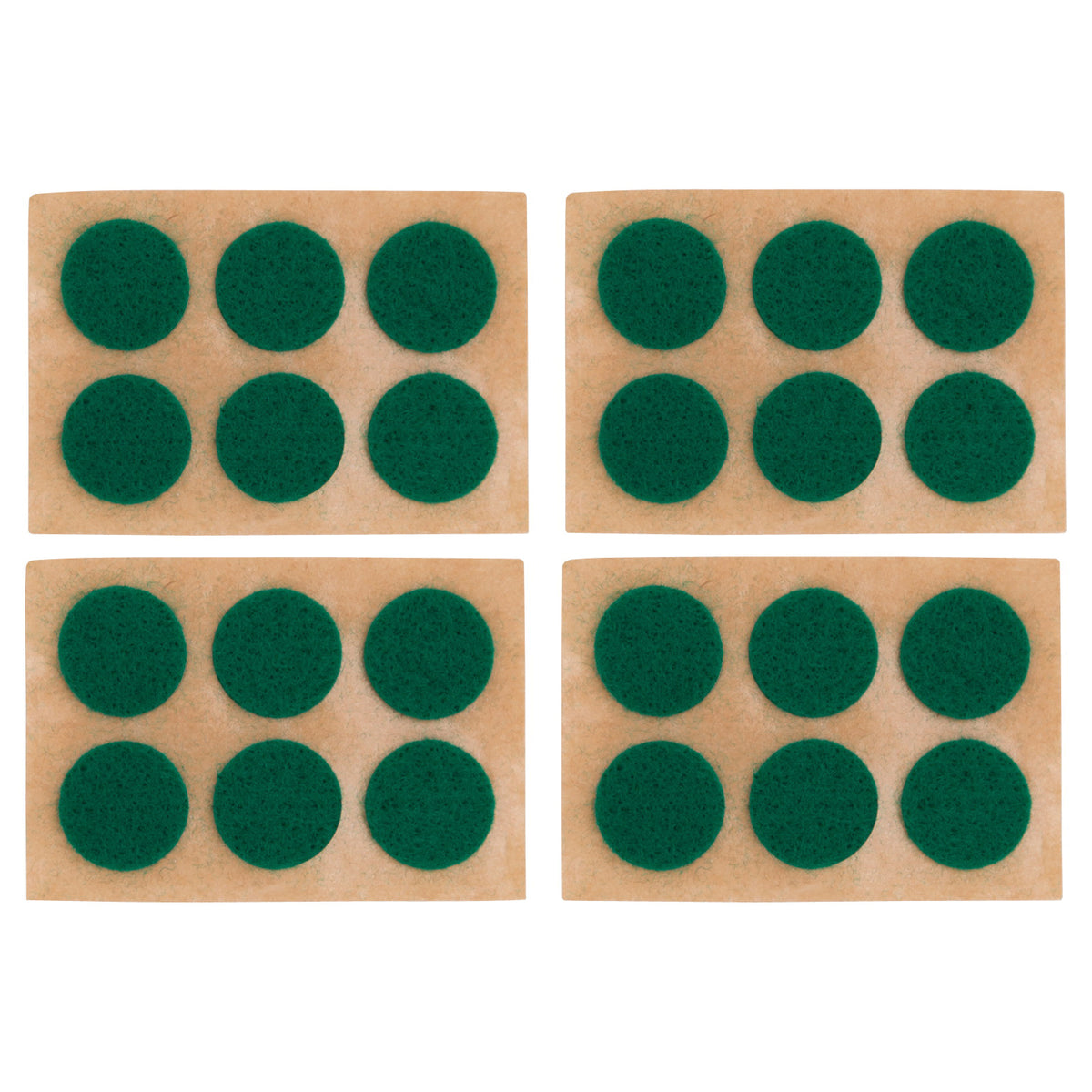 ProSource PH-122294-PS Furniture Pad, Felt Cloth, Green, 5/8 in Dia, 1/16 in Thick, Round