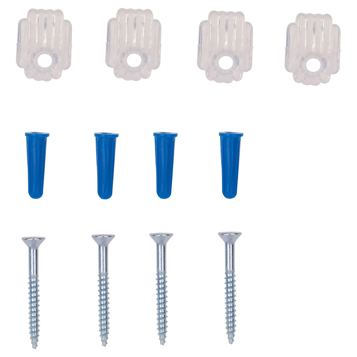 ProSource PH-121143-PS Mirror Holder, Plastic, Clear, Clear, Screw Mounting