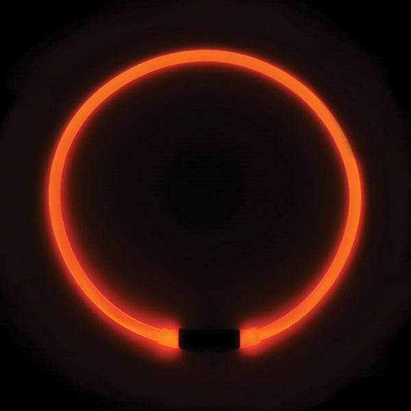 Nite Ize NITEHOWL NHO-10-R3 Safety Necklace, 12 to 27 in Neck, 0.3 in W Collar, Polymer, Red