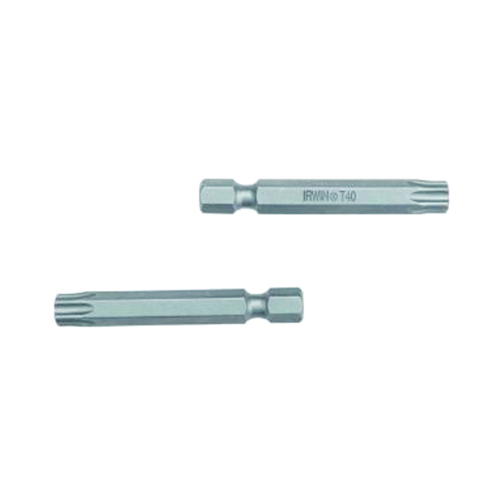 IRWIN 93318 Power Bit, T10 Drive, Torx Drive, 1/4 in Shank, Hex Shank, 1-15/16 in L, High-Grade S2 Tool Steel