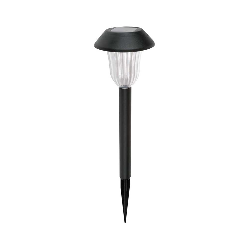 Boston Harbor 24181 Pathway Light, Ni-MH Battery, AA Battery, 1-Lamp, LED Lamp, Plastic Fixture, Black