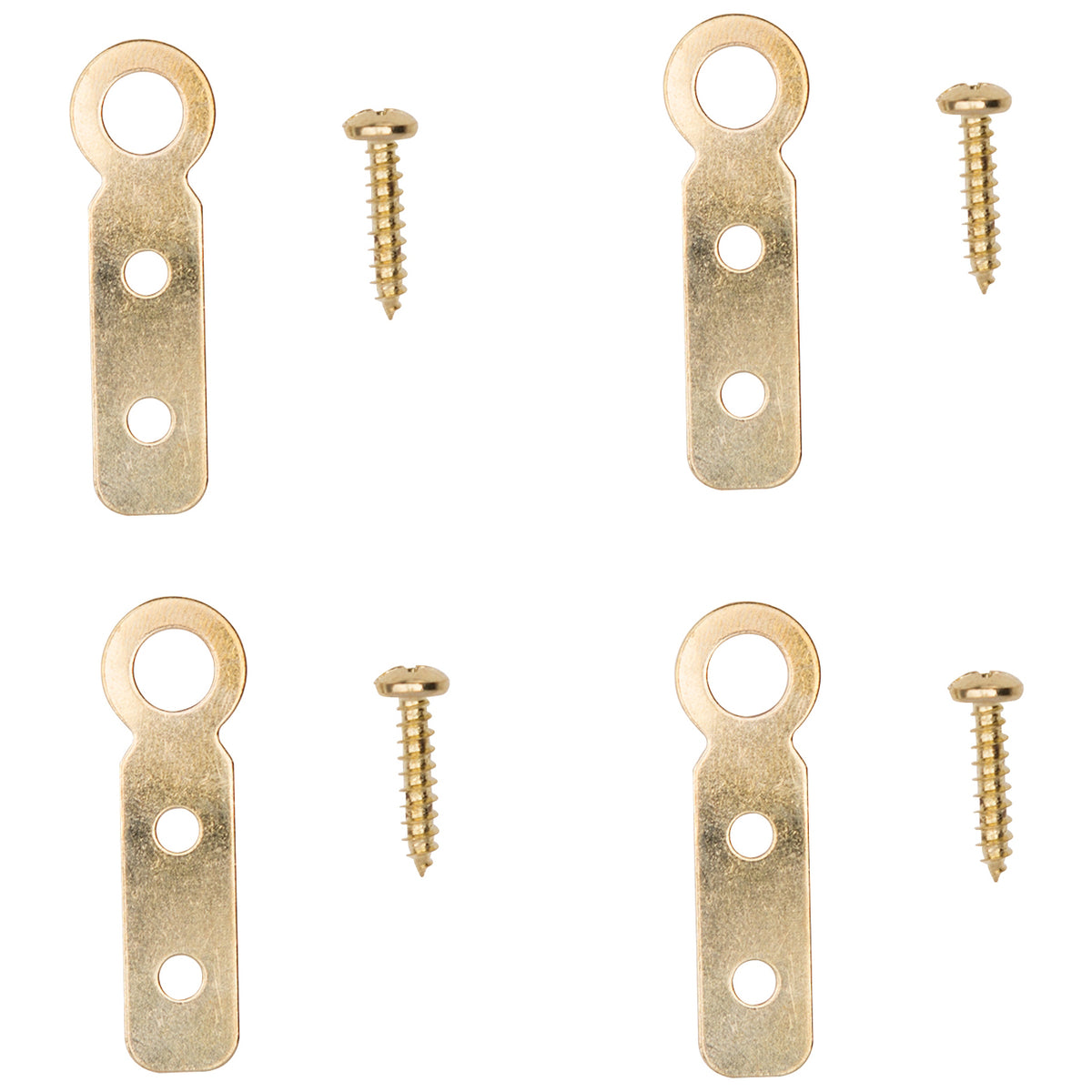 ProSource PH-122227-PS Picture Hanger, 9 lb, Steel, Polished Brass, Brass, Flush Mounting