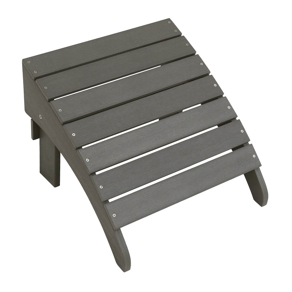 Seasonal Trends O8732QPW003 Adirondack Ottoman, 13.4 in OAL, 18.1 in OAW, 18.5 in OAH, Adirondack Seat, Grey