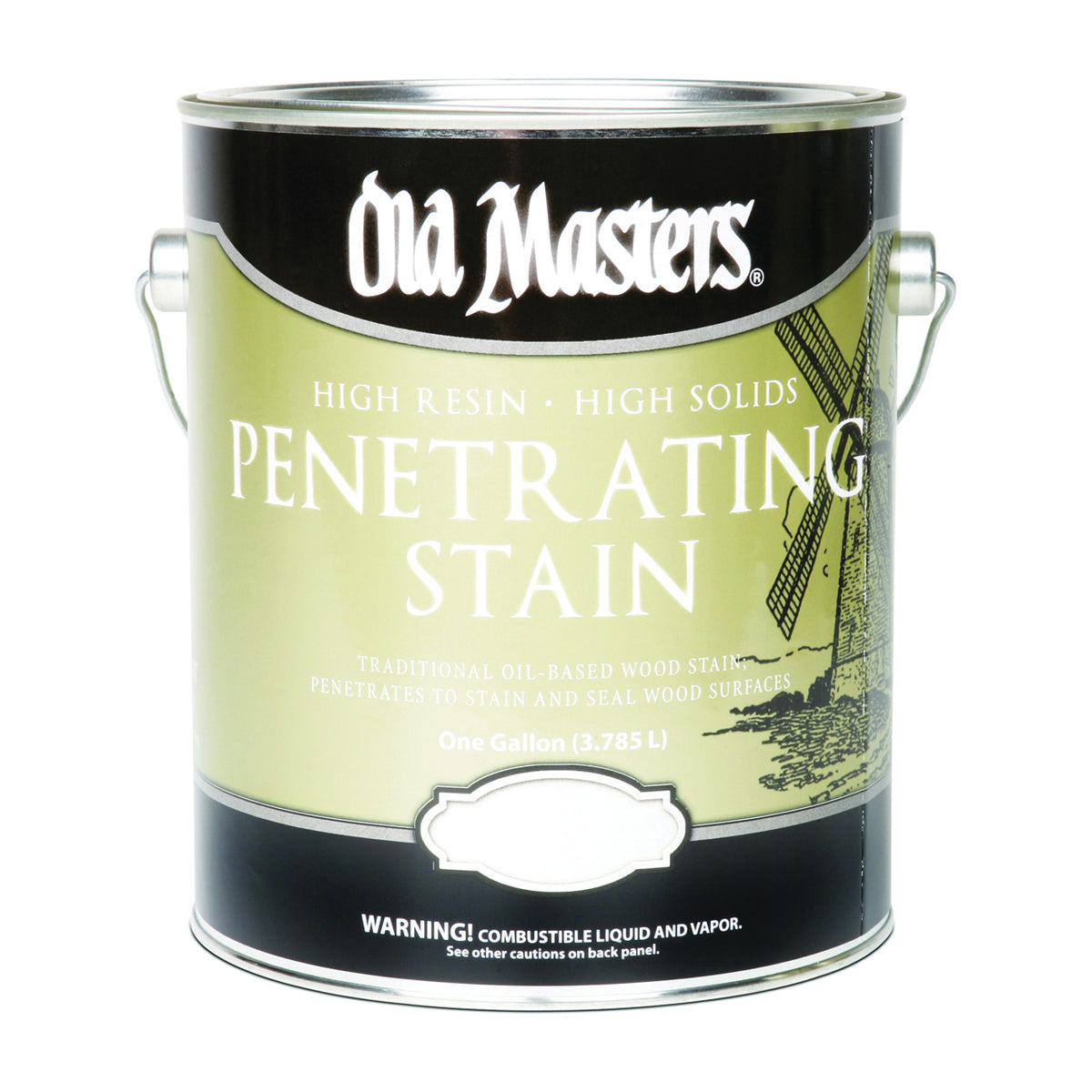 Old Masters 42501 Penetrating Stain, Clear, Dark Walnut, Liquid, 1 gal, Can