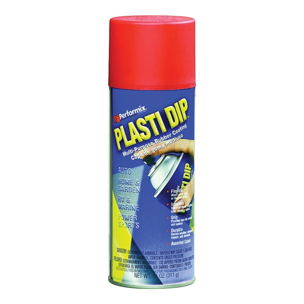 Plasti Dip 11201-6 Rubberized Coating Red, Red, 11 oz, Aerosol Can