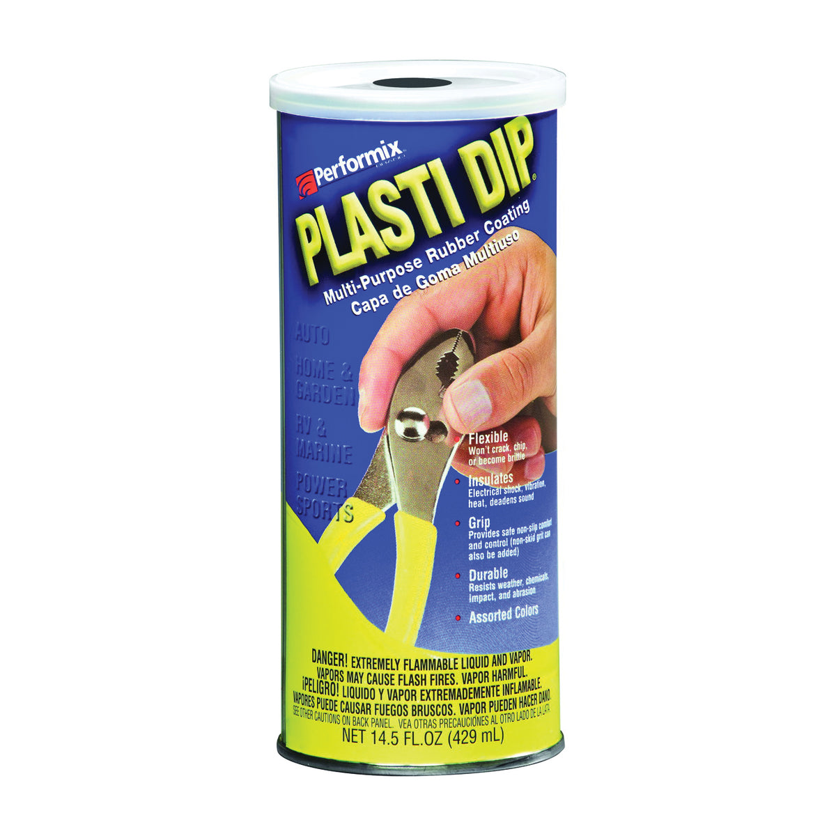 Plasti Dip PDI 11602-6 Rubberized Coating Yellow, Yellow, 14.5 oz, Can