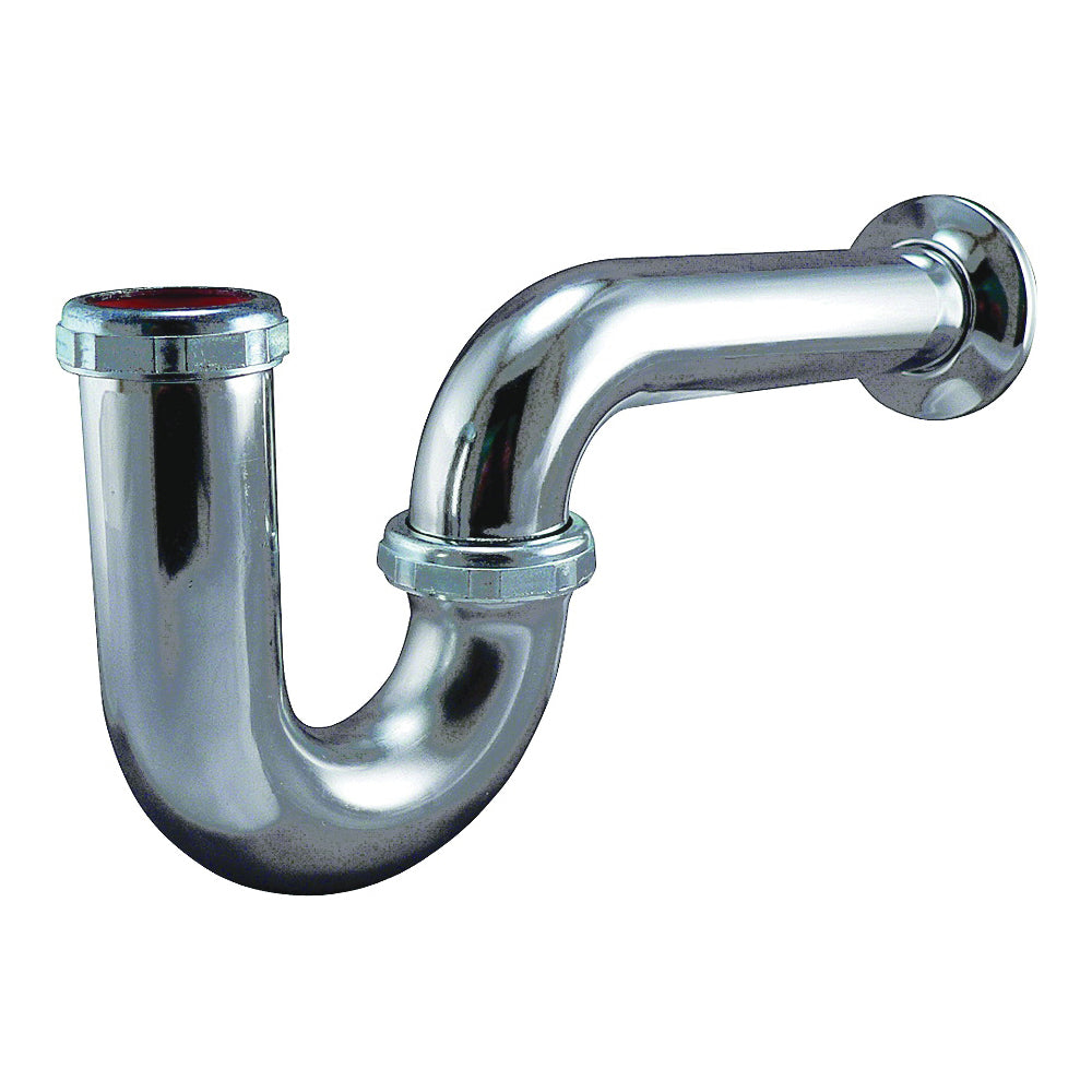 Plumb Pak PP154CP P-Trap, 1-1/2 x 1-1/4 in, NPT x Flanged