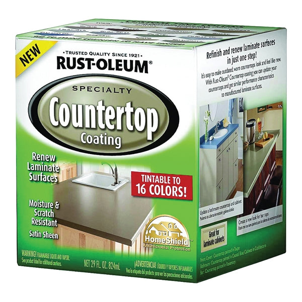 RUST-OLEUM SPECIALTY 246068 Countertop Paint, Liquid, Solvent-Like, 824 mL
