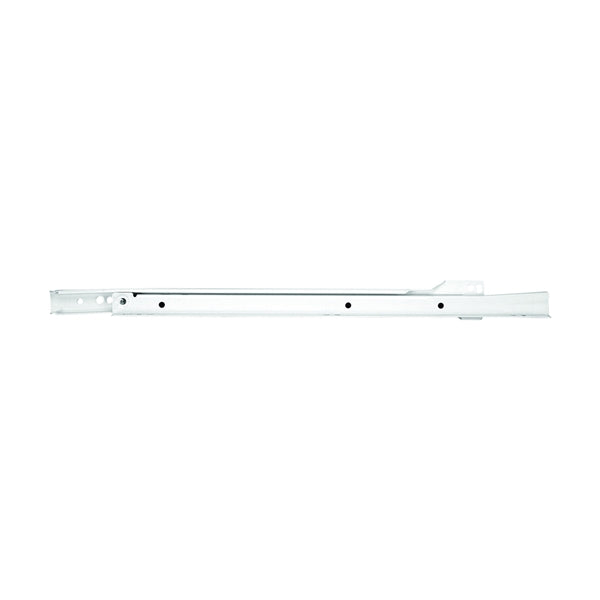 Knape &amp; Vogt 1805H WH 500 Drawer Slide, 75 lb, 500 mm L Rail, 12.5 mm W Rail