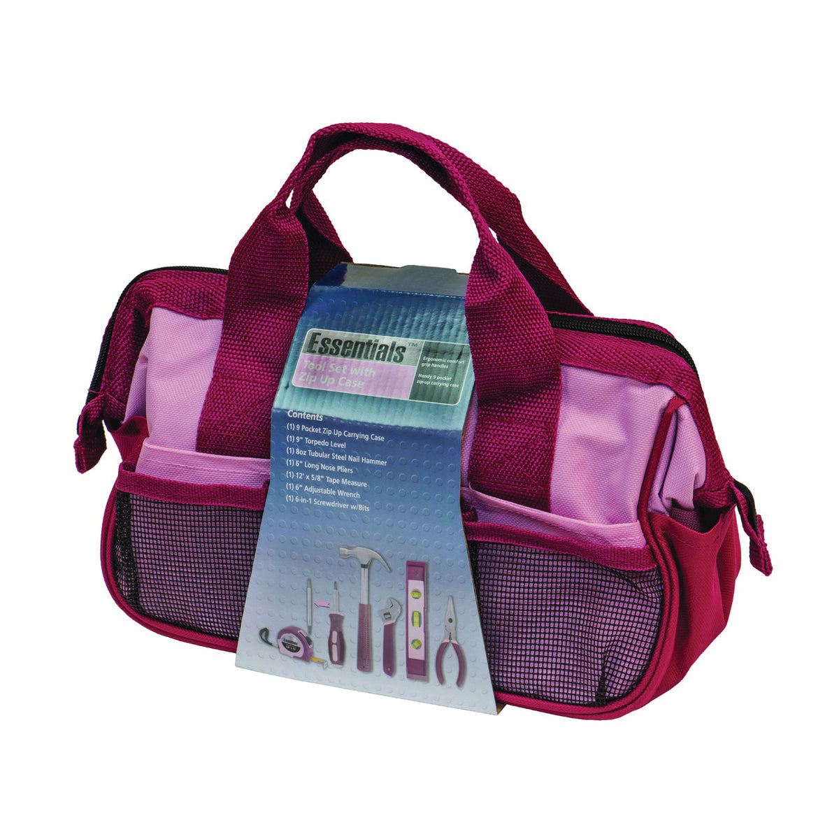 GreatNeck 6709 Tool Kit, 7-Piece, Pink