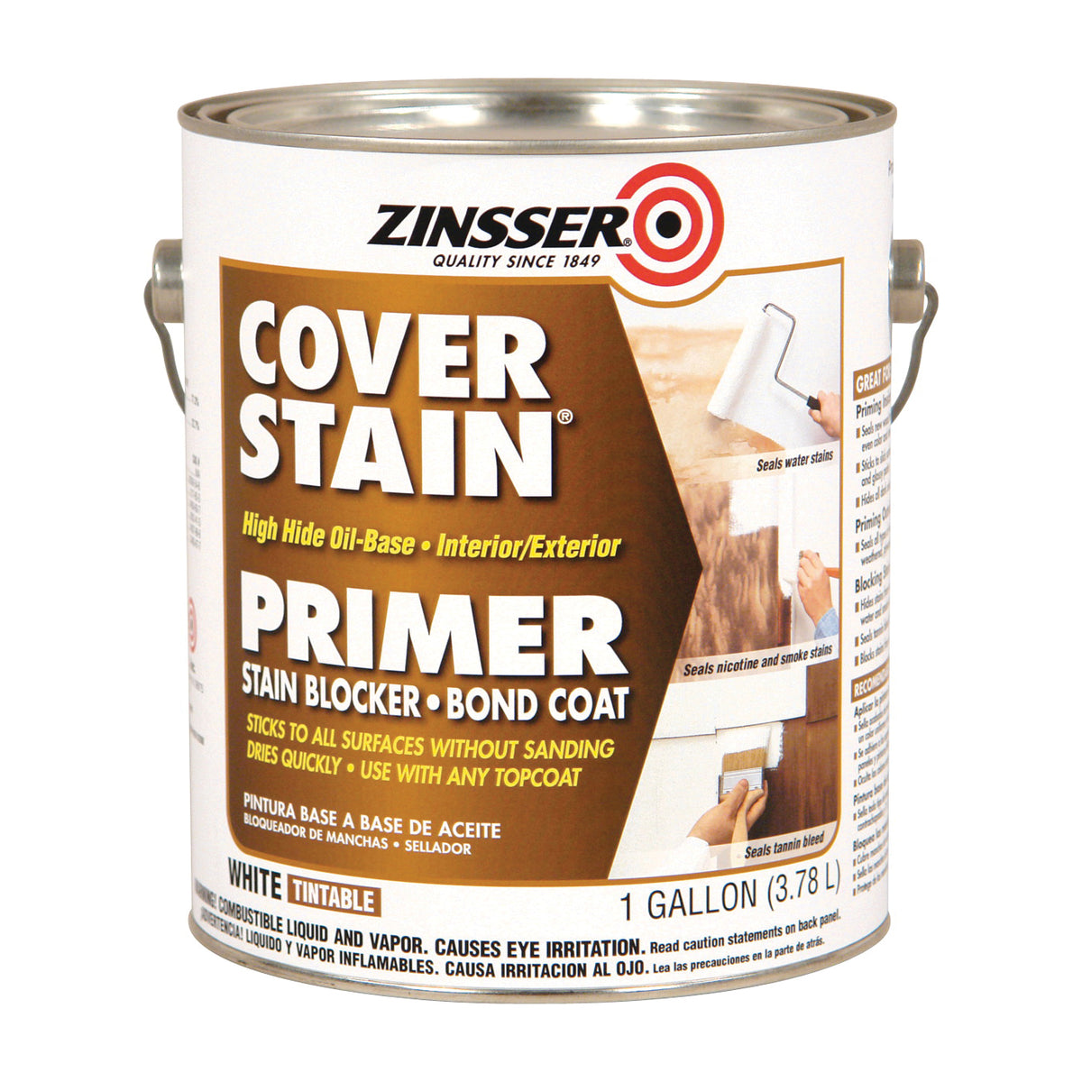 ZINSSER 3551 Primer, Matte, White, 1 gal