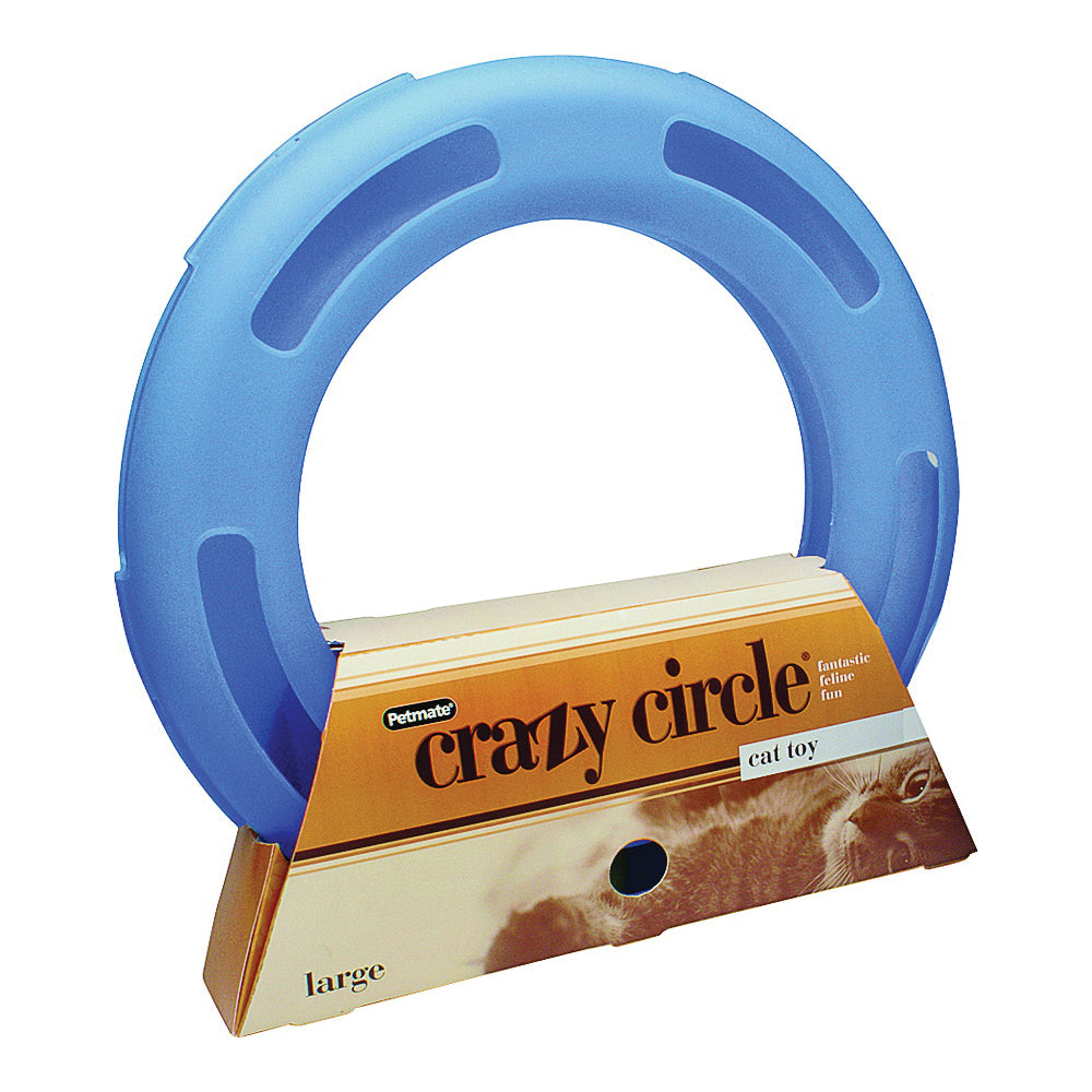 FATCAT Crazy Circle 29393 Cat Toy, L, Plastic, Blue