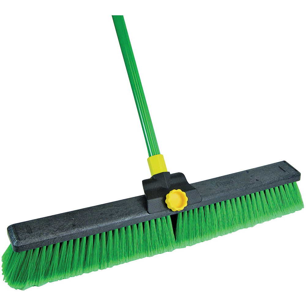 Quickie Super Bulldozer 00628 Push Broom, Polypropylene Bristle, Steel Handle