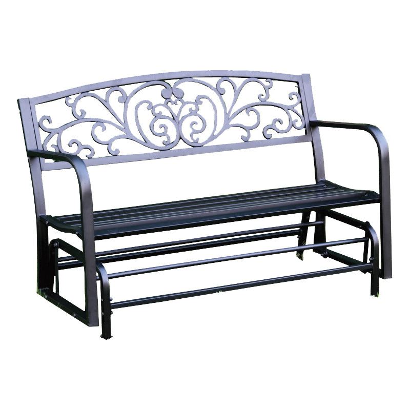 Seasonal Trends XG239 Glider Bench, 50 in W, 23-1/2 in D, 37-1/2 in H, 2 lb Seating, Steel Frame