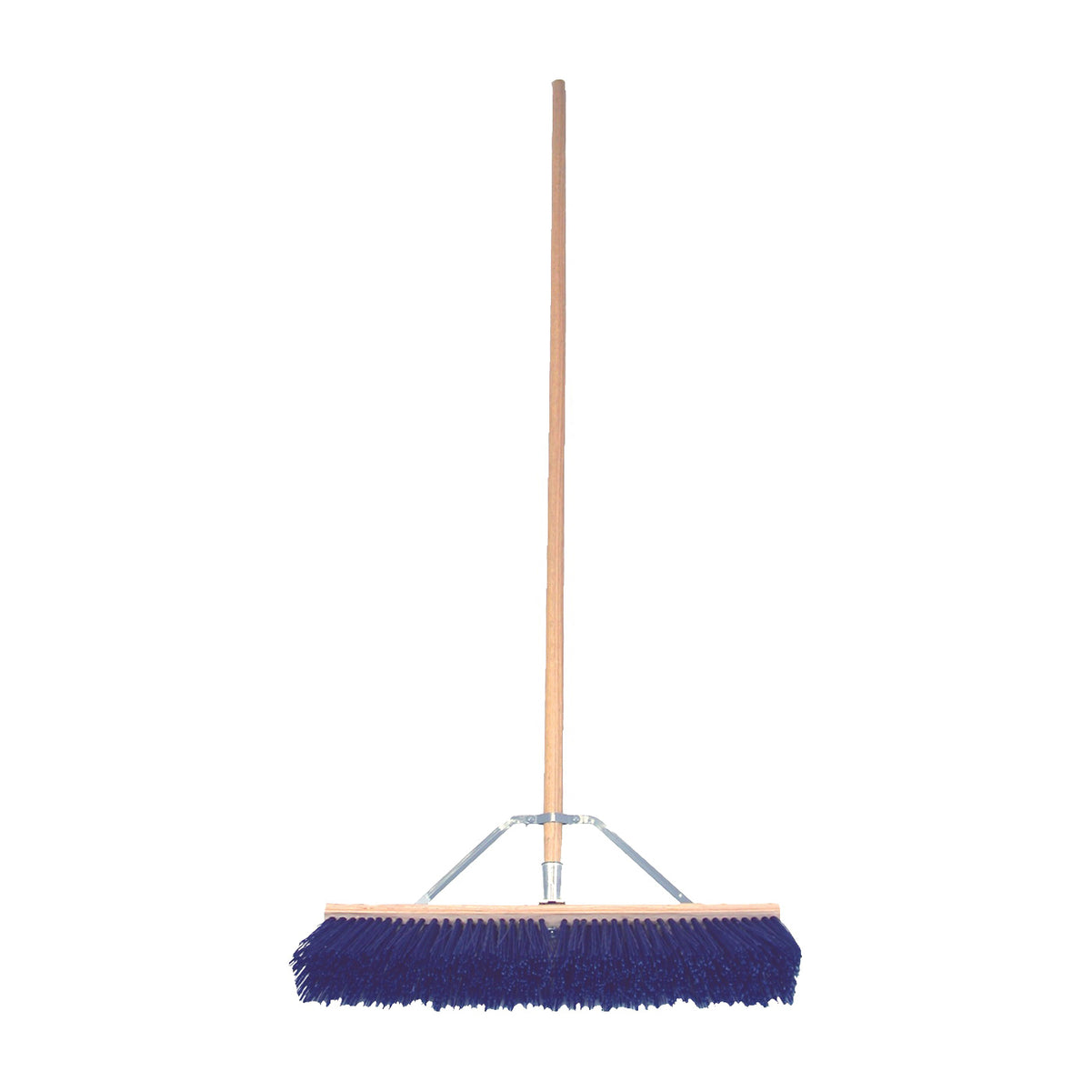 BIRDWELL 6024-4 Street/Barn Broom, 4-1/2 in L Trim, Polypropylene Bristle, Hardwood Handle