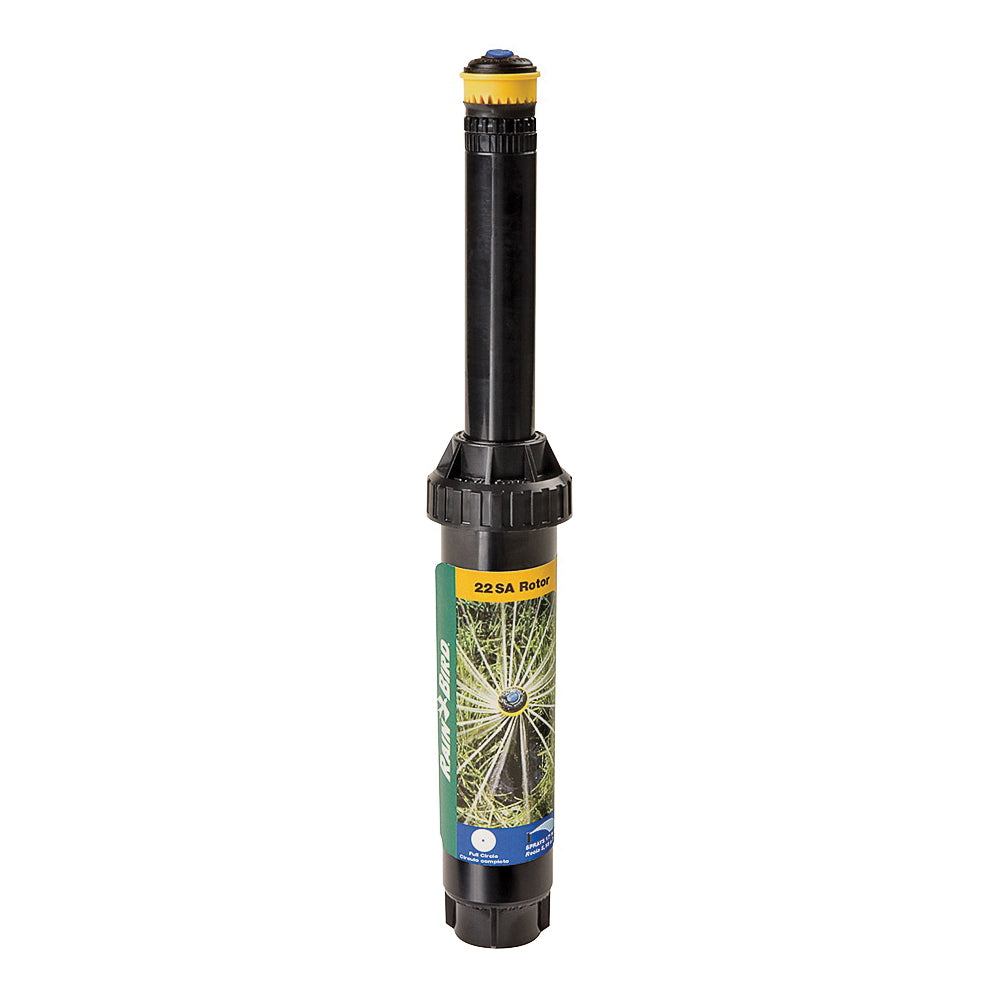 Rain Bird 22SAF Mini Rotor Sprinkler, 1/2 in Connection, 17 to 24 ft, Full-Circle, PVC