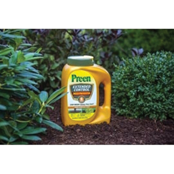 Preen 2464092 Weed Killer, Granular, Broadcast Application, 4.93 lb Bottle