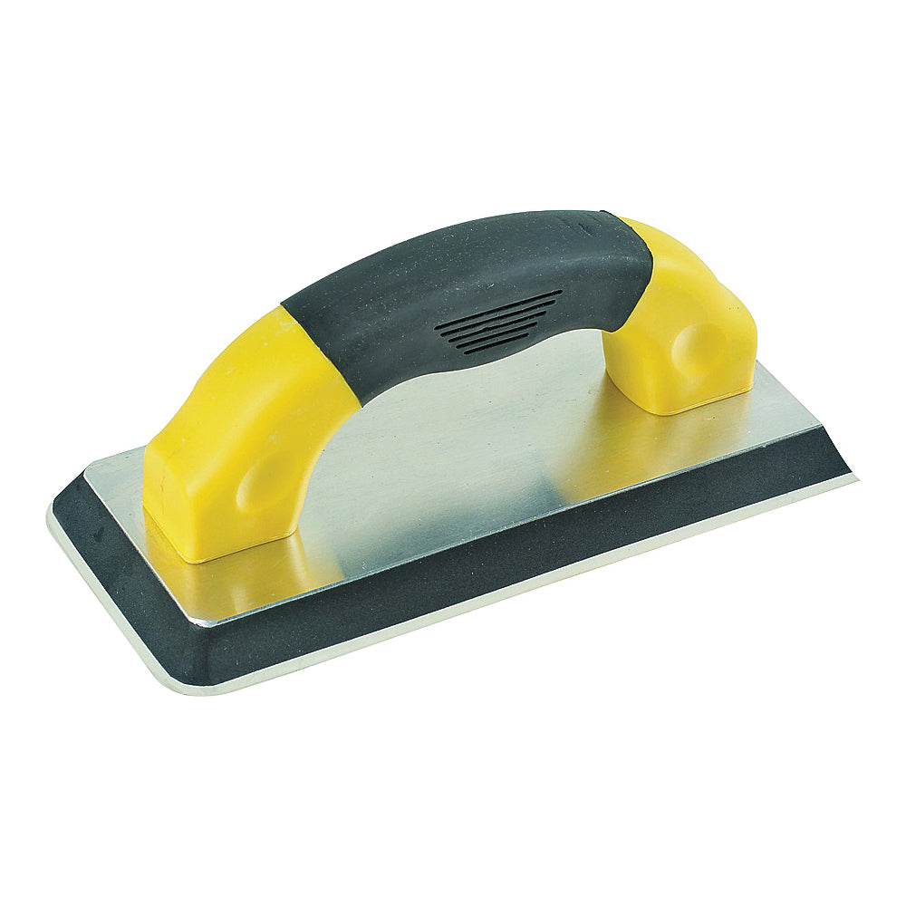 M-D 49827 Grout Float, 9 in L, 4 in W, Ergonomic Handle, Gum Rubber