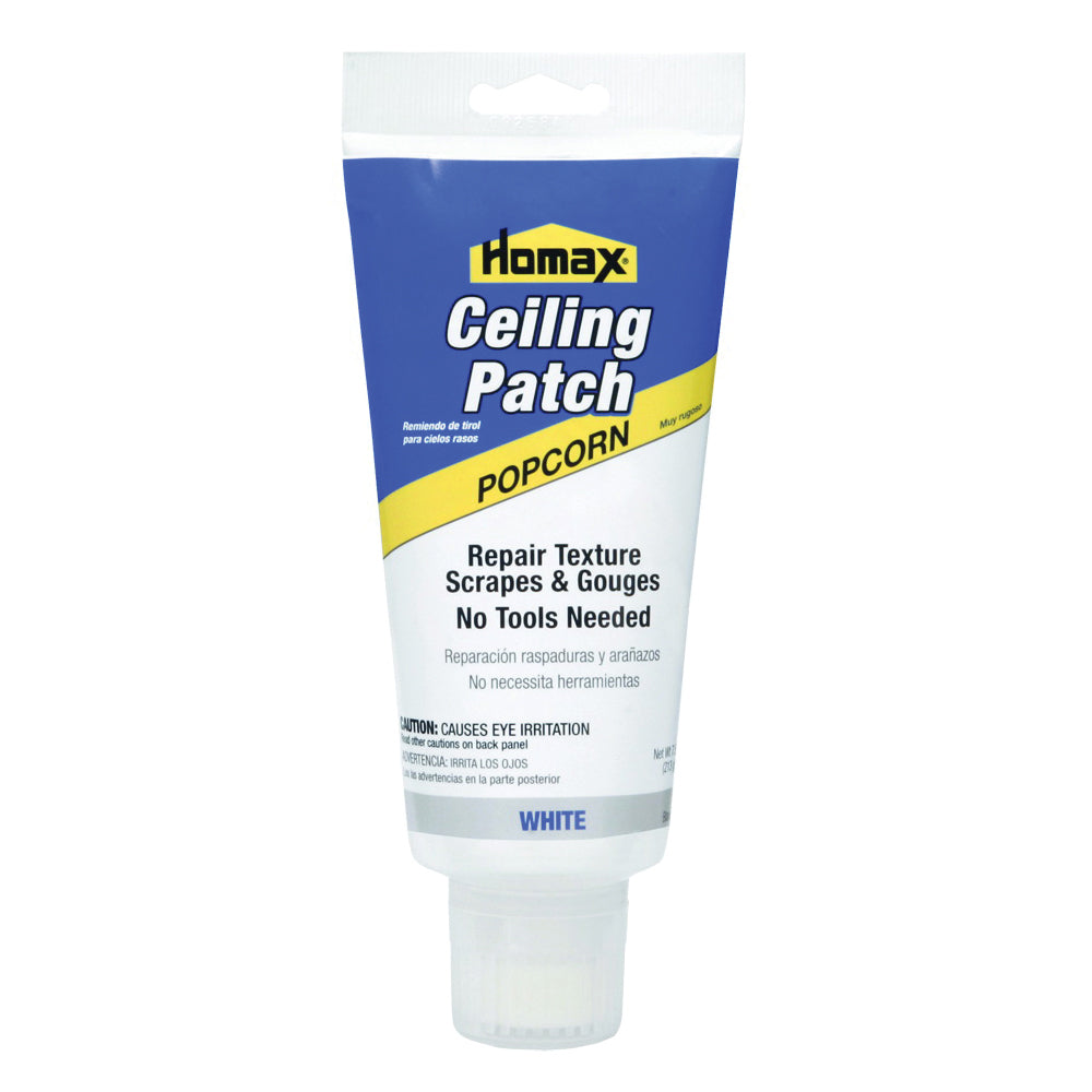 Homax 5225-06 Ceiling Patch, Slurry, Characteristic, White, 5 oz Tube