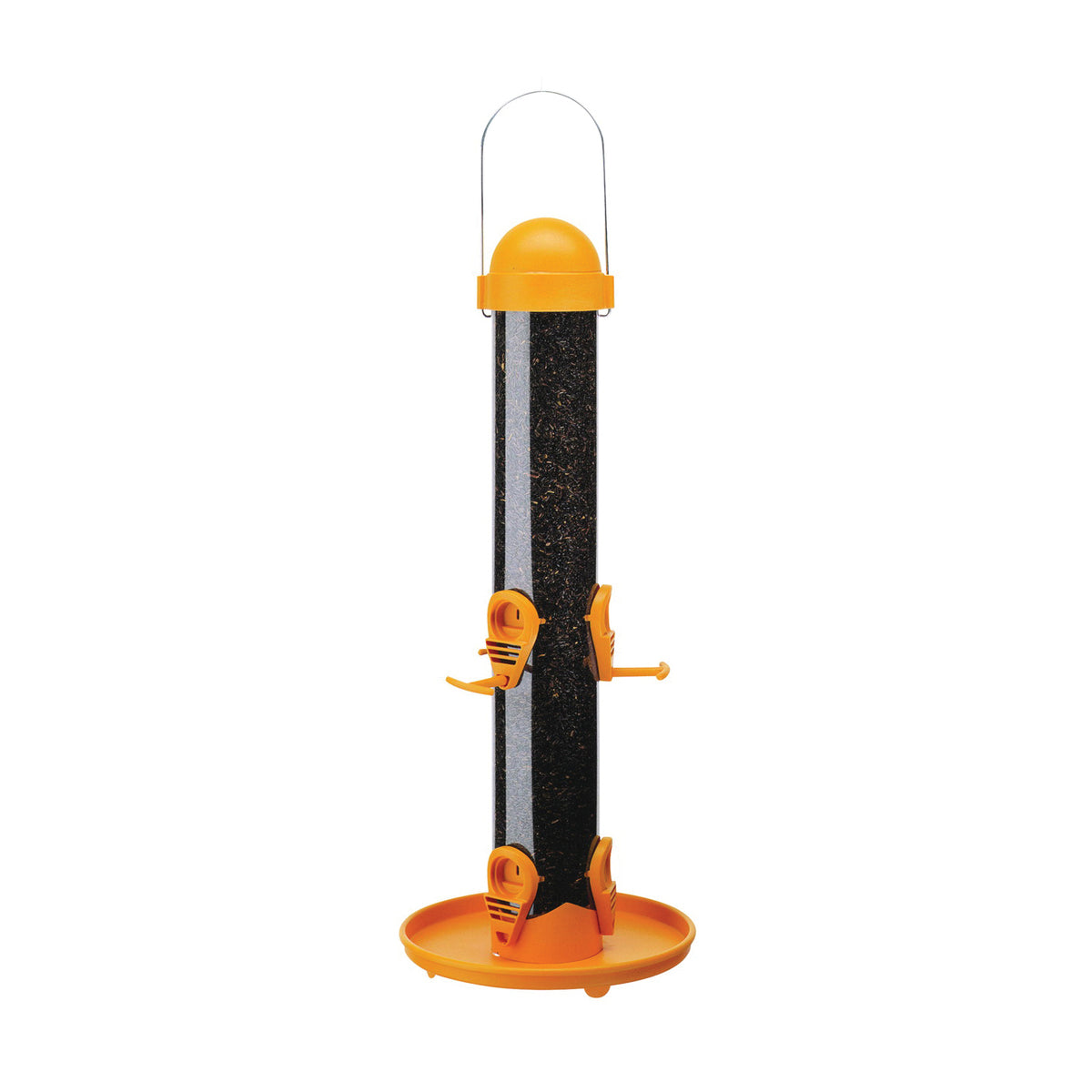 Perky-Pet 4644 Bird Feeder, 14 in H, 1.5 lb, Plastic, Bright Yellow/Clear, Hanging Mounting