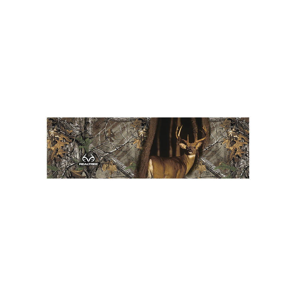 REALTREE RT-WF-WT-XT Rear Window Decal, Whitetail with Realtree Xtra Camo, Vinyl Adhesive