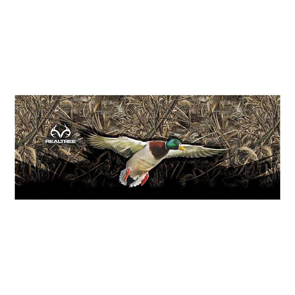 REALTREE RT-TG-DK-MX5 Decal, Duck Tailgate Graphic, White Legend, Vinyl Adhesive